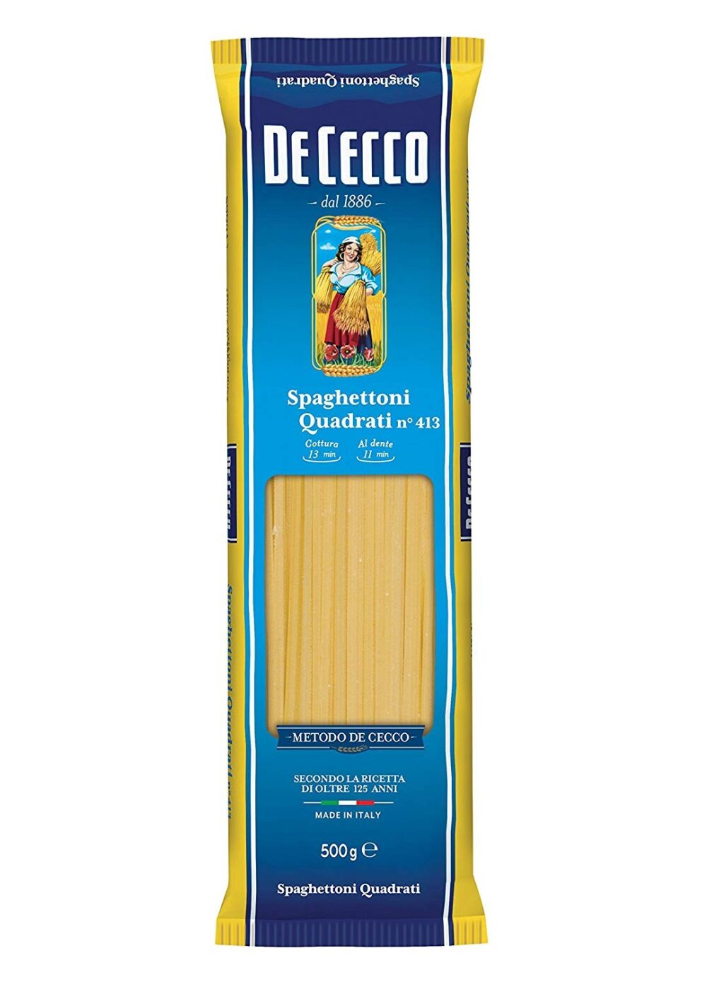 SPAGHETTONI QUADRATI Nº413 DE CECCO 500g